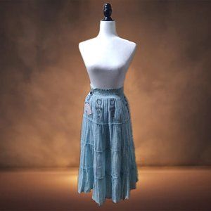 Foxy Heart & Soul Collection ,Vintage Style Beaded Puff Skirt Dress 100%Cotton 